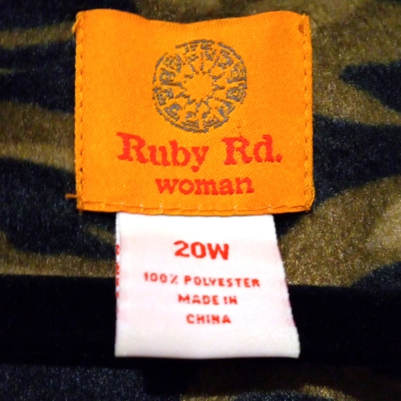 Ruby Rd. Animal Print Jacket Size 20W - Picture 3 of 4